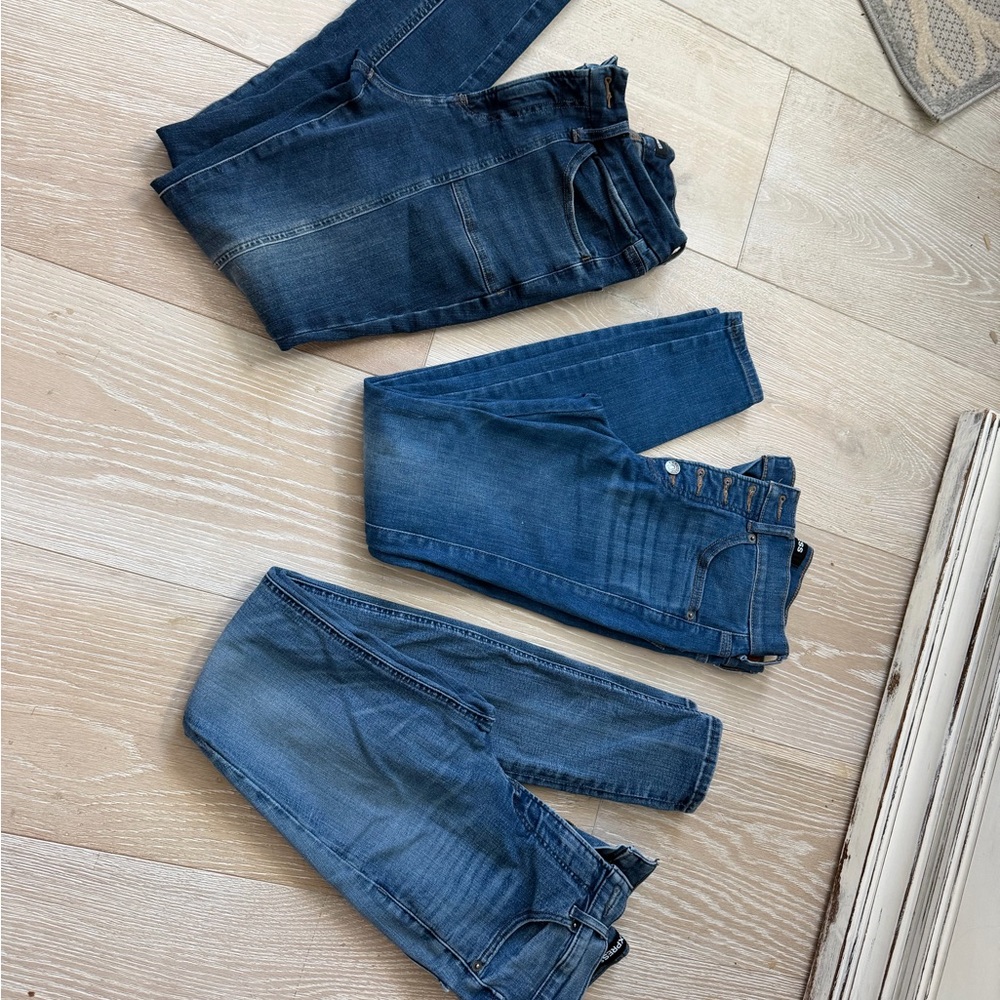 Express Women's Skinny Jeans - Dark Blue, Medium Blue, Light Blue